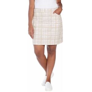 NWT Hilary Radley Womens Skort Skirt Black A Line Stretch Pockets Inner Shorts